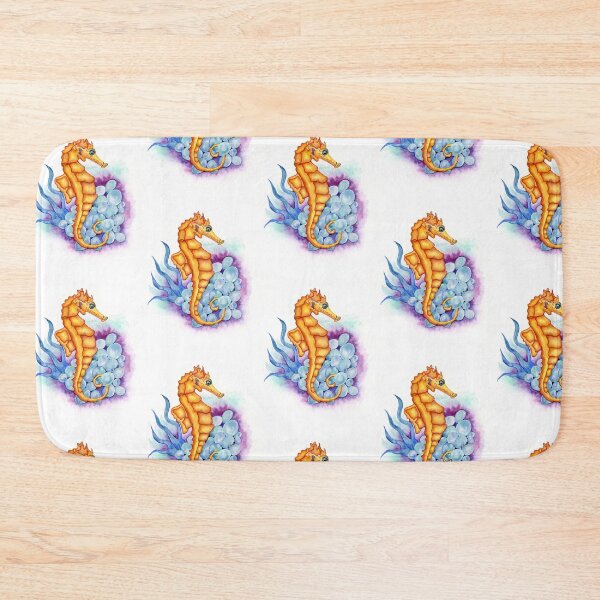 Item preview, Orange seahorse designed and sold by PurpleKimArt.