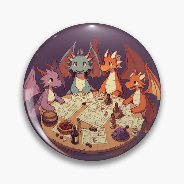 Item preview, Dragons playing DnD designed and sold by dragongf.