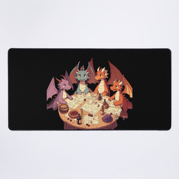 Item preview, Dragons playing DnD designed and sold by dragongf.