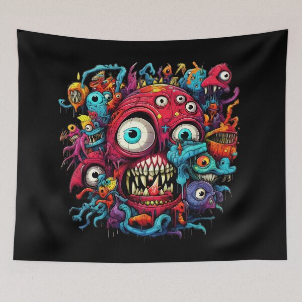 Item preview, Smile Bad Trip, Creature Designs, Acid Smile, Psychedelic Fashion, Acid Puppet, Trippy Styles, Funny Monster designed and sold by psytrancedesign.