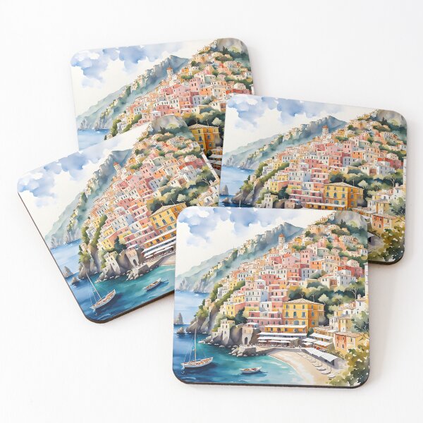 Item preview, Positano: Watercolor Beauty on the Amalfi Coast designed and sold by LSVart.