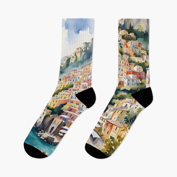 Item preview, Positano: Watercolor Beauty on the Amalfi Coast designed and sold by LSVart.