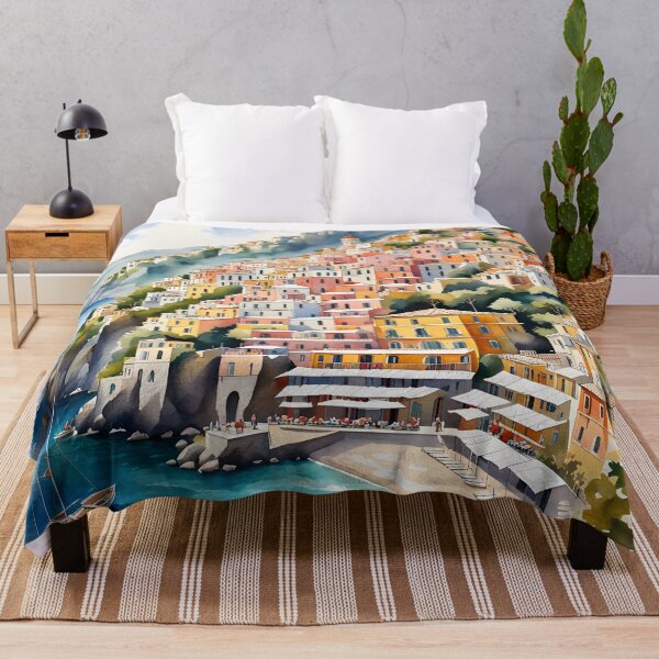Item preview, Positano: Watercolor Beauty on the Amalfi Coast designed and sold by LSVart.