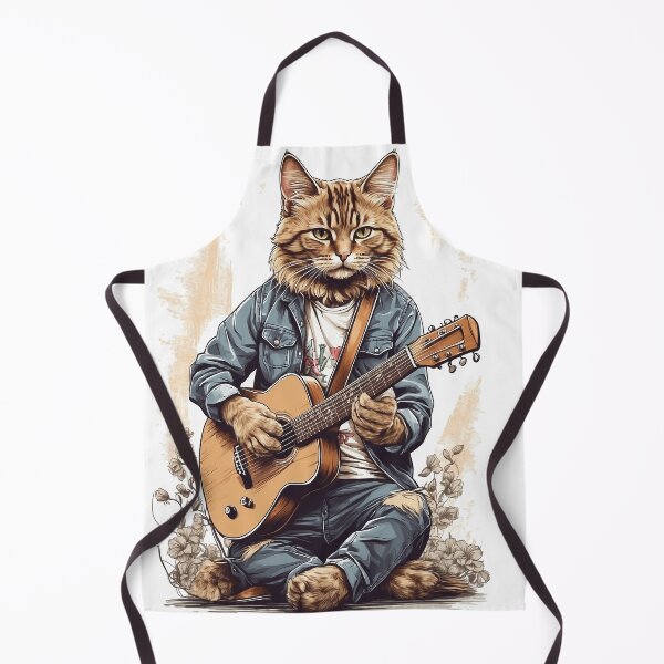 Item preview, Cat Playing guitar No.2 designed and sold by Ryslissa.
