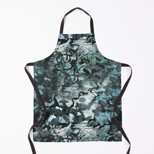 Item preview, Abstract Ink Wave Pattern designed and sold by Lauren Tregenza Fine Art.