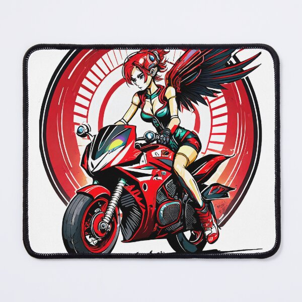 Item preview, Little red riding hood on a motorcycle designed and sold by BADESIGNZZ.
