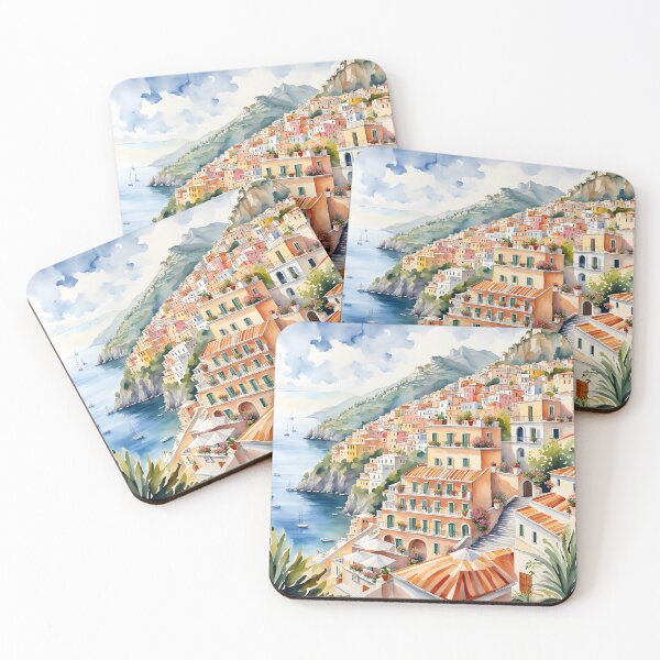 Item preview, Positano: Watercolor Charm Along Italy's Amalfi Coast designed and sold by LSVart.