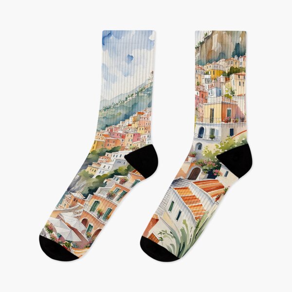 Item preview, Positano: Watercolor Charm Along Italy's Amalfi Coast designed and sold by LSVart.