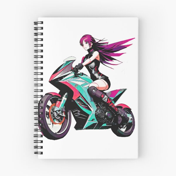 Item preview, Fierce Biker Girl on a Motorcycle designed and sold by BADESIGNZZ.