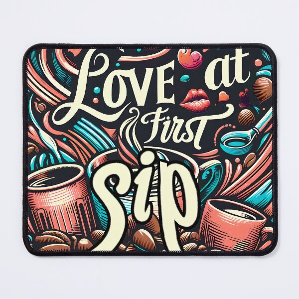 Item preview, Love at first sip, typography designed and sold by maxmaj.