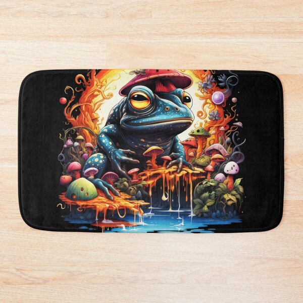 Item preview, Psychedelic Animals, Alternative Frog, Abstract Animal Prints, Colorful Wild art, Psytrance Illustrations, Animal Fashion, Psychedelic Accessories, Unique Gifts designed and sold by psytrancedesign.