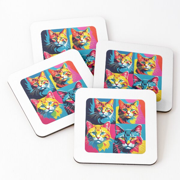 Item preview, Cats pop art style designed and sold by Toms Tee.