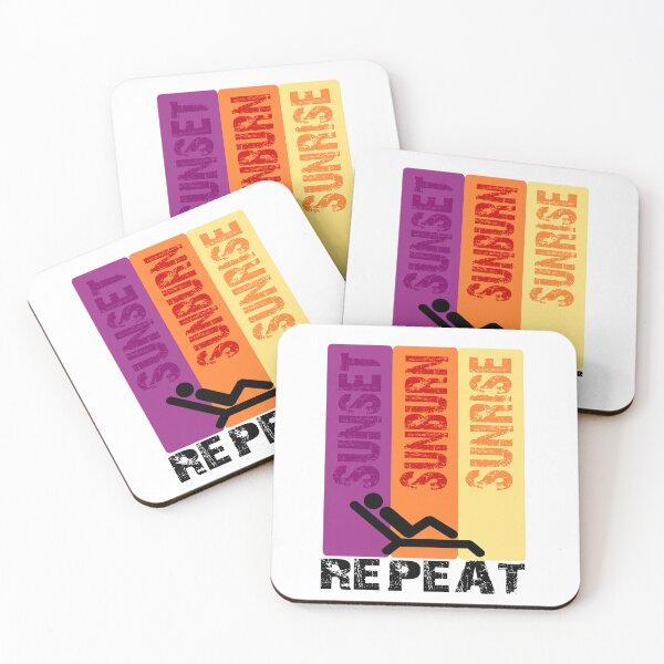 Item preview, sunrise sunburn sunset repeat designed and sold by Colorfulman.
