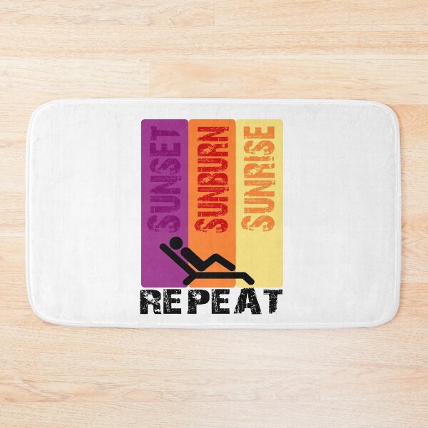 Item preview, sunrise sunburn sunset repeat designed and sold by Colorfulman.