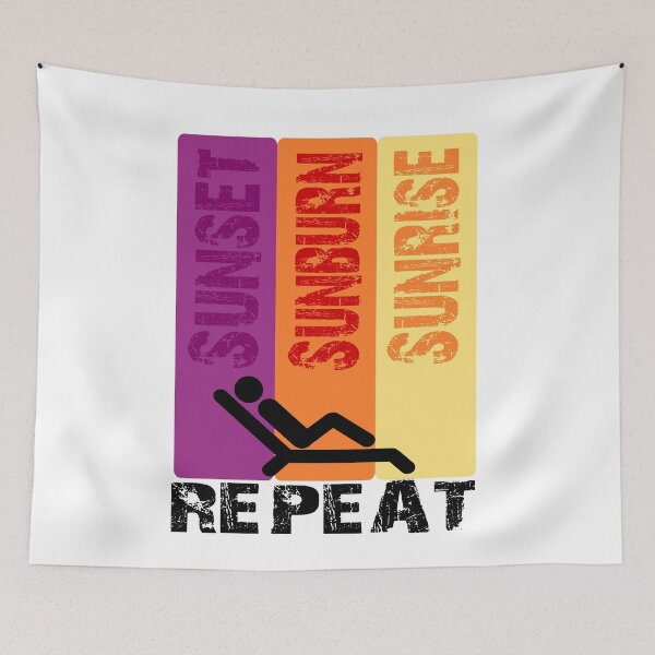 Item preview, sunrise sunburn sunset repeat designed and sold by Colorfulman.
