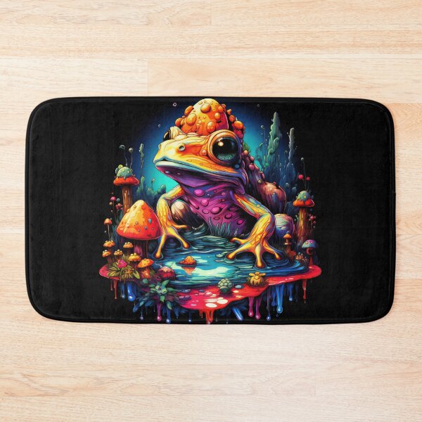 Item preview, Psychedelic Animals, Alternative Frog, Abstract Animal Prints, Colorful Wild art, Psytrance Illustrations, Animal Fashion, Psychedelic Accessories, Unique Gifts designed and sold by psytrancedesign.