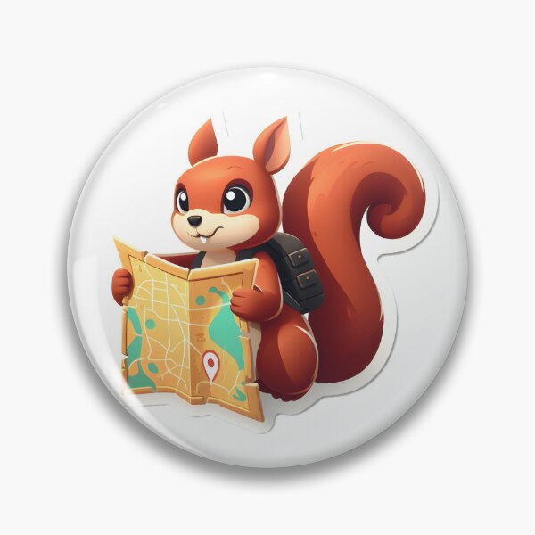 Item preview, A squirrel with a treasure map designed and sold by Day Dreamer.