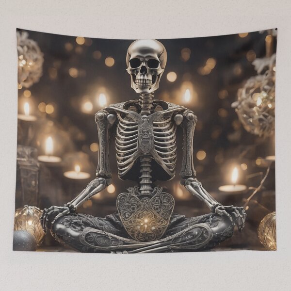 Item preview, Meditating Skeleton designed and sold by Bunmigraphics .