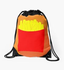 Retro French Fries Drawstring Bag