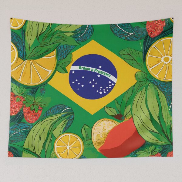 Item preview, brazilian pride flag designed and sold by La Loca.