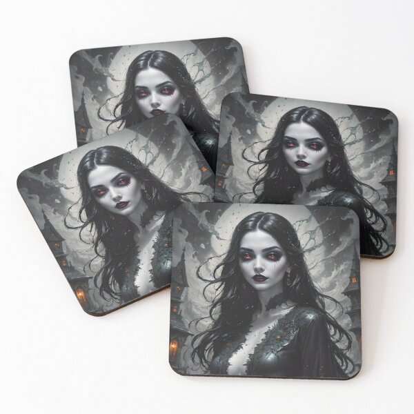 Item preview, Beautiful vampire gothic lady designed and sold by Spooky Witch Dream.