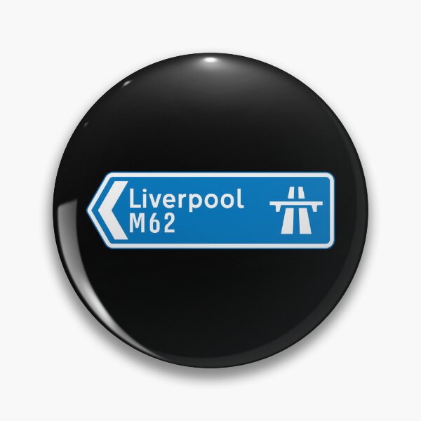 Item preview, Liverpool Bound - Blue M62 Motorway Sign designed and sold by WilliamsonMedia.