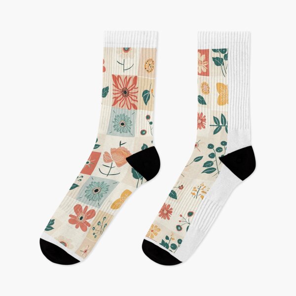Item preview, flowers with squares designed and sold by porbenjaporn.