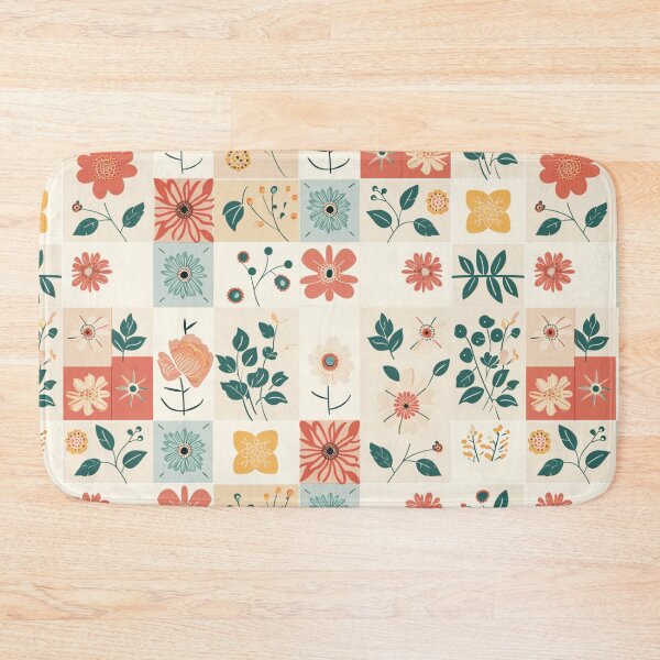 Item preview, flowers with squares designed and sold by porbenjaporn.