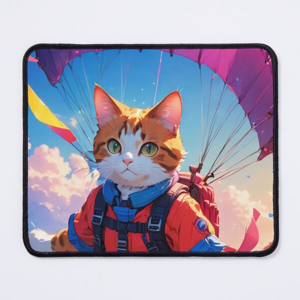 Item preview, Parachuting Cat designed and sold by Bunmigraphics .