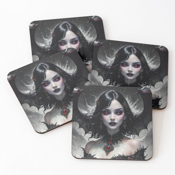 Item preview, Beautiful vampire gothic lady designed and sold by Spooky Witch Dream.