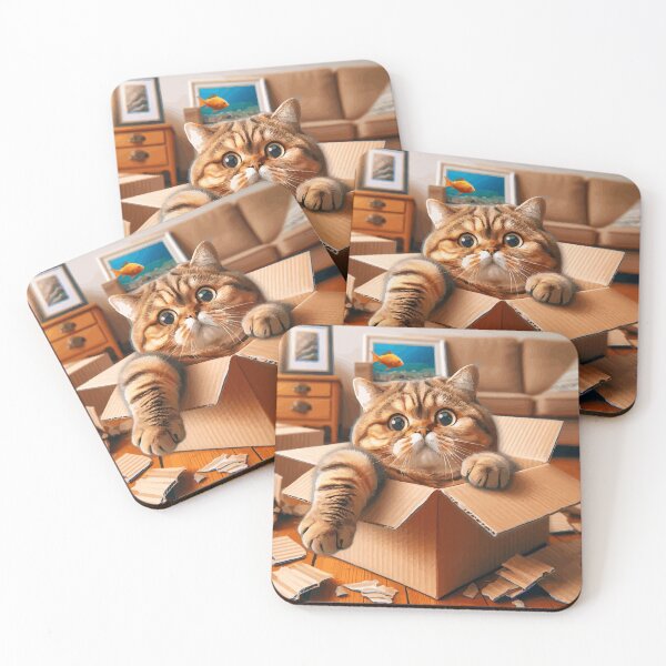 Item preview, Cat in a box designed and sold by 02am.