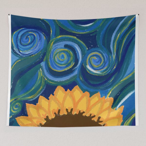 Item preview, la noche estrellada Van Gogh y una girasol designed and sold by ArtKar.