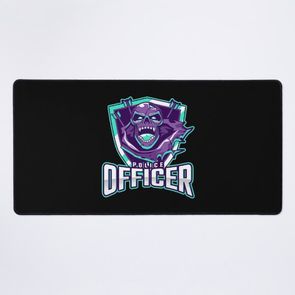 Item preview, Police Officer Design with Evil Skull designed and sold by PRIVARSHU.