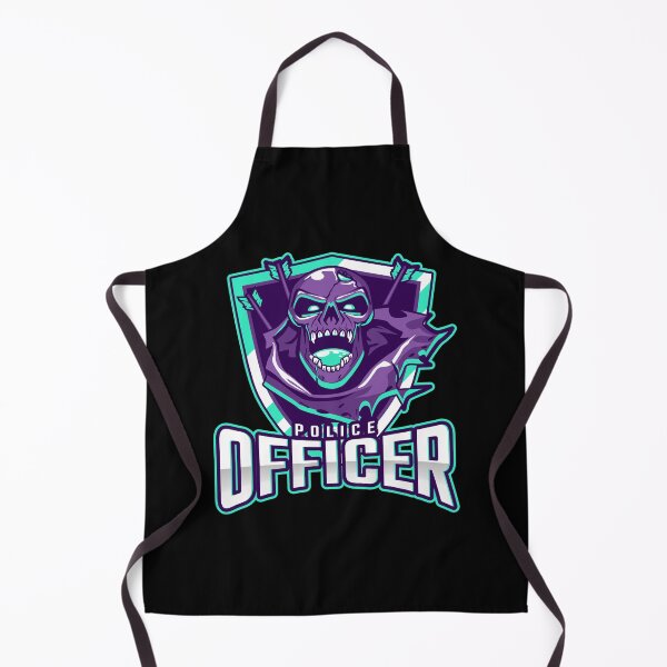 Item preview, Police Officer Design with Evil Skull designed and sold by PRIVARSHU.