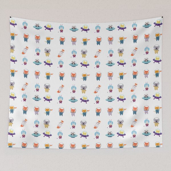 Item preview, cute animals that travel to space designed and sold by huape.