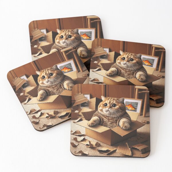 Item preview, Cat in a box designed and sold by 02am.