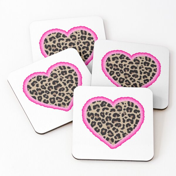 Item preview, Pink leopard print heart designed and sold by graceogle22.