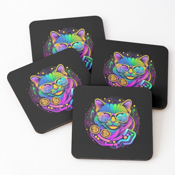 Item preview, Crypto Cat like Cattecoin designed and sold by BlueGoldArt.