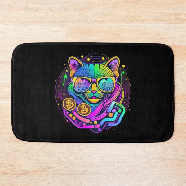 Item preview, Crypto Cat like Cattecoin designed and sold by BlueGoldArt.