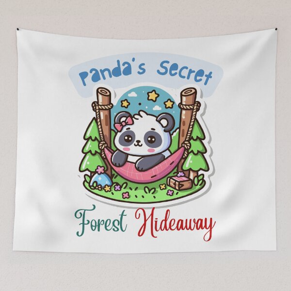 Item preview, Panda In The Forest - Panda's Secret Forest Hideaway  designed and sold by Ruthrasankar.