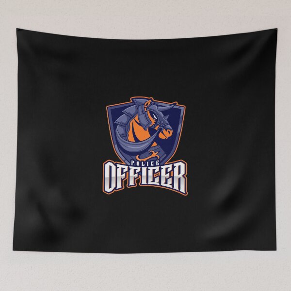 Item preview, Police Officer Design with Cavalry Warrior designed and sold by PRIVARSHU.