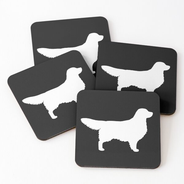 Item preview, White Golden Retriever Silhouette(s) designed and sold by Jenn Inashvili.