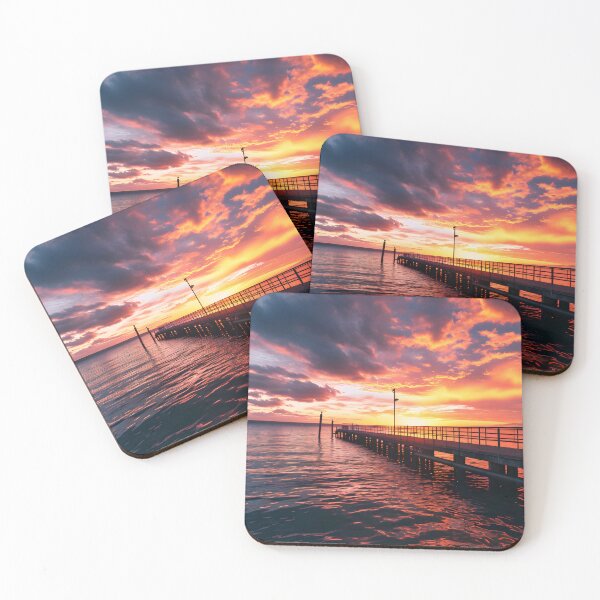 Item preview, Love's Canvas: Pier's Horizon designed and sold by AI-Only Creations.