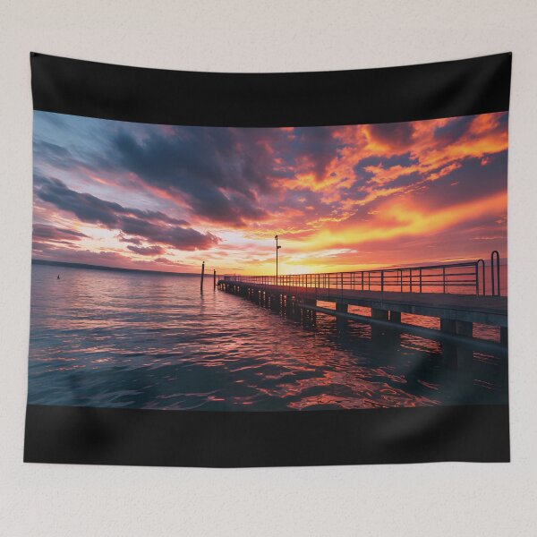 Item preview, Love's Canvas: Pier's Horizon designed and sold by AI-Only Creations.