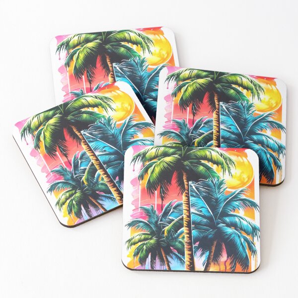 Item preview, Graffiti palm trees designed and sold by MatrixTattoo.