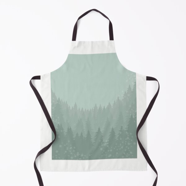 Item preview, Winter forest with snow green designed and sold by Sageleafprints.