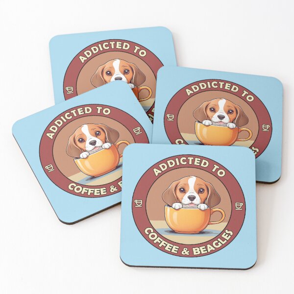 Item preview, Addicted to Coffee & Beagles - Perfect for Coffee Lovers and Dog Owners  designed and sold by brindled.