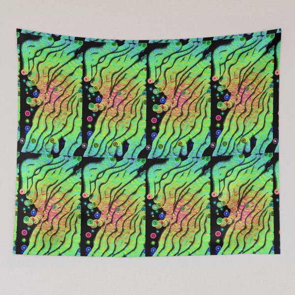 Item preview, Aqua worm galaxy  designed and sold by neonmoonwaves.