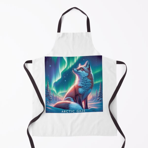 Aperçu de l'œuvre Regard arctique - Northern Lights Fox Art créée et vendue par epicevolution.