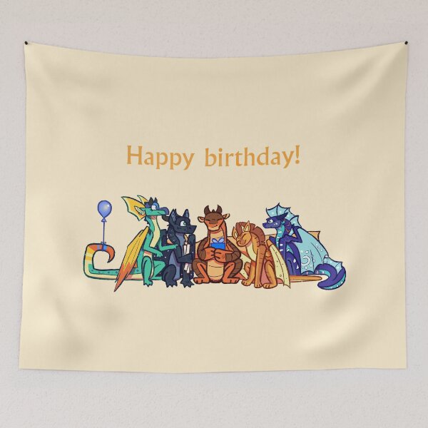 Item preview, Happy birthday from The dragonets of destiny - Wings of Fire  designed and sold by Aloe Wing.